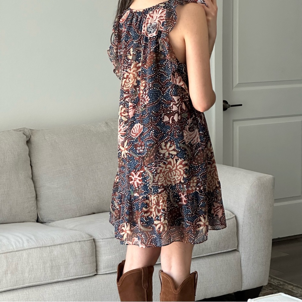 XSOLDX Madewell paisley mini dress large - Picture 4 of 6